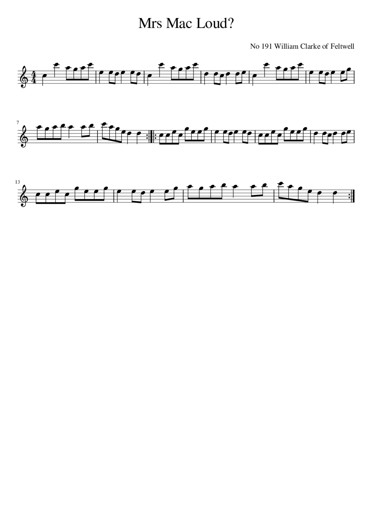 Mrs Mac Loud? - Page 1