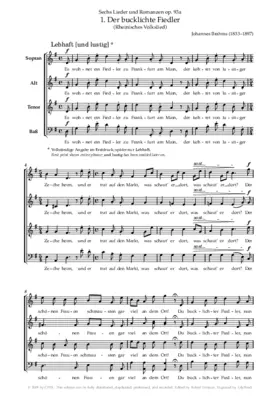 Der bucklichte Fiedler, Op. 93a, No. 1