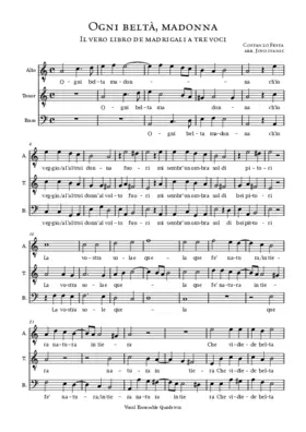 Ogni beltà, madonna