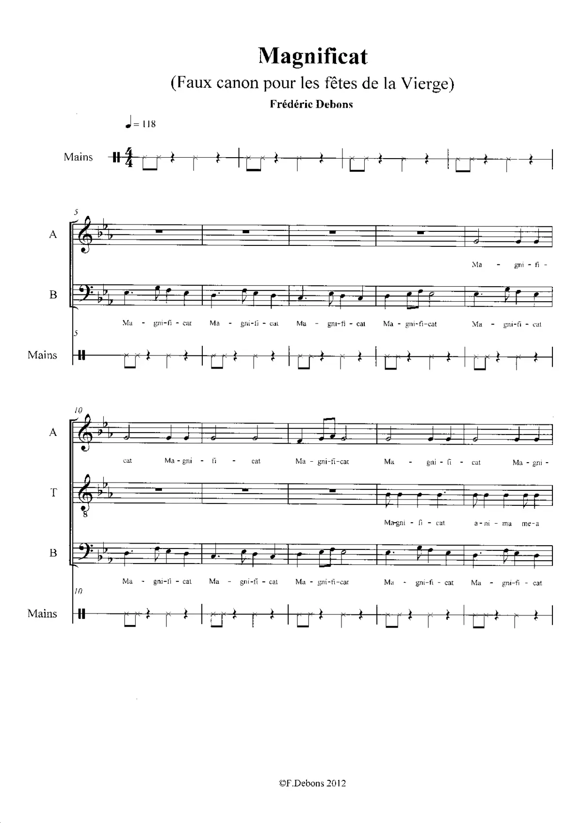 Magnificat - Page 1