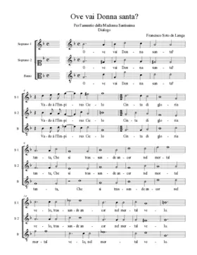 Ove vai Donna santa?