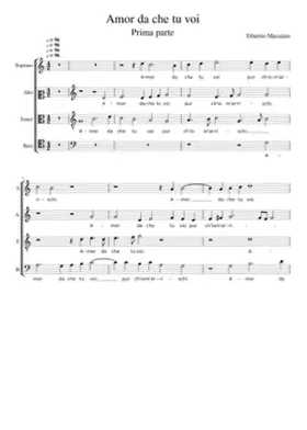 Amor da che tu voi