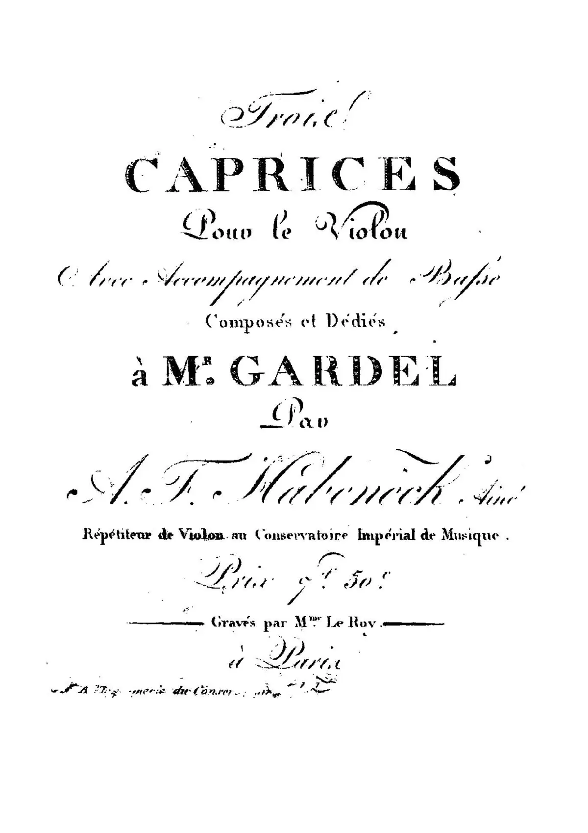 3 Caprices for Violin - Page 1