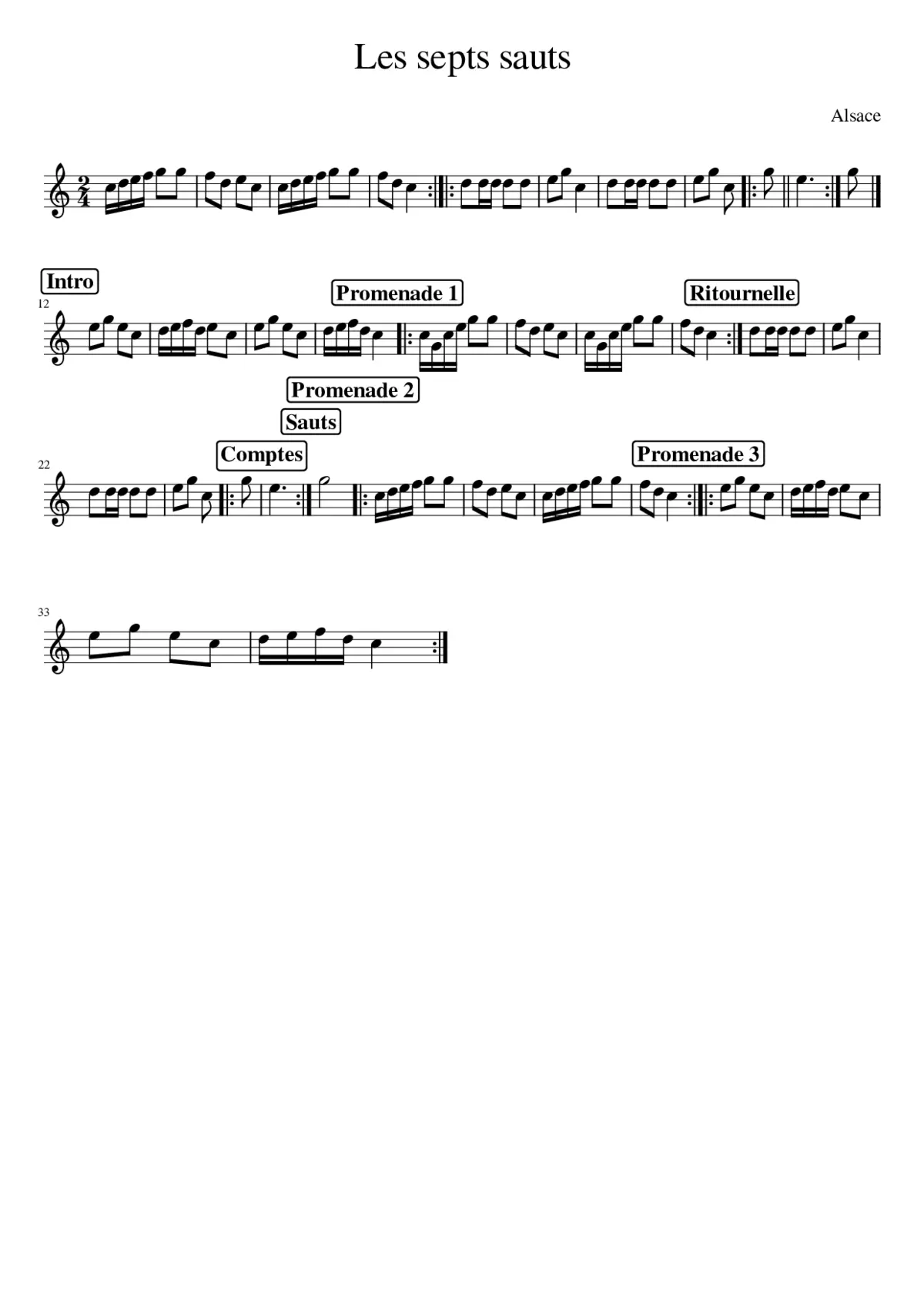 Les septs sauts - Page 1