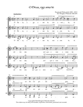 O Deus, ego amo te