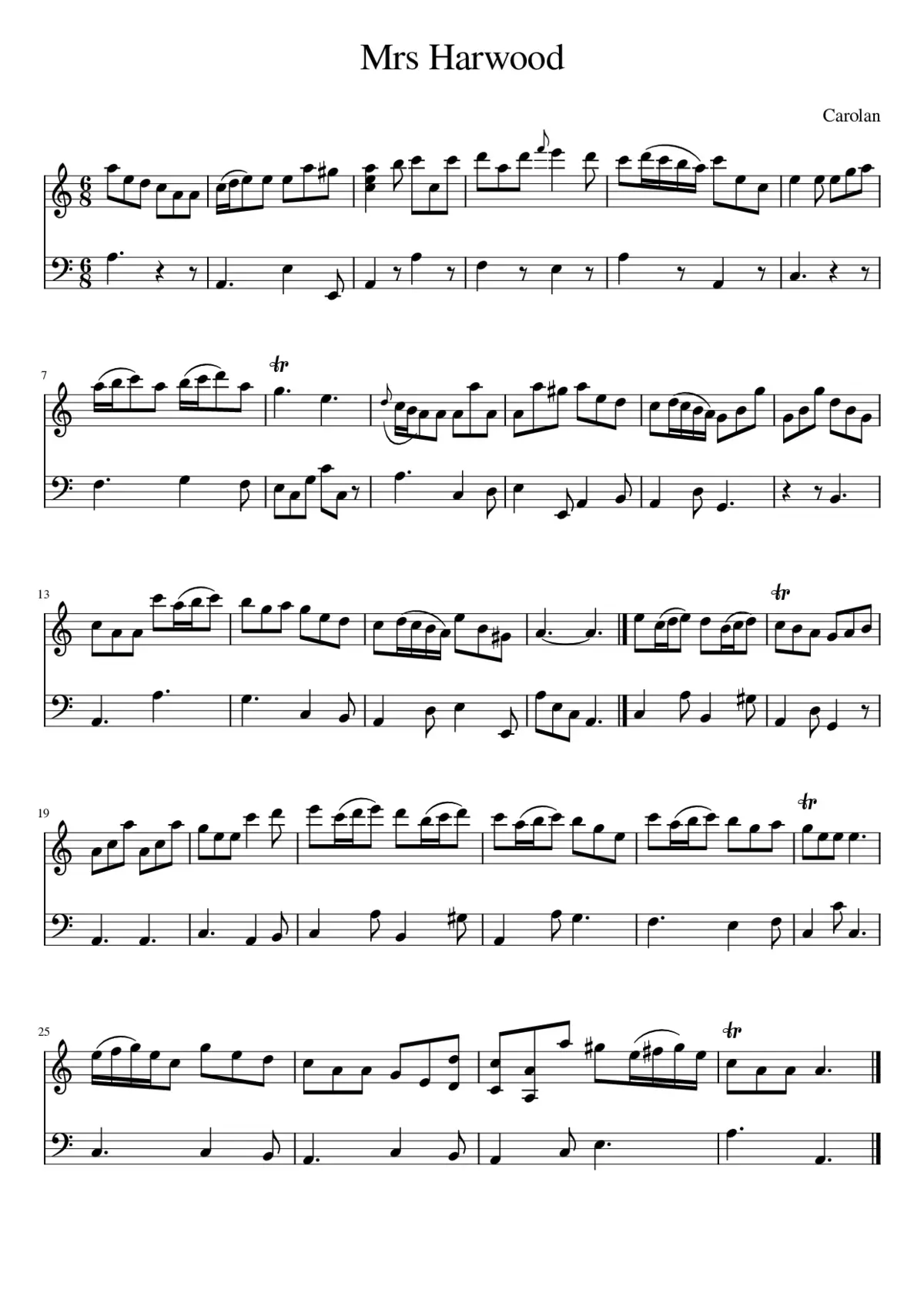 Mrs Harwood - Page 1