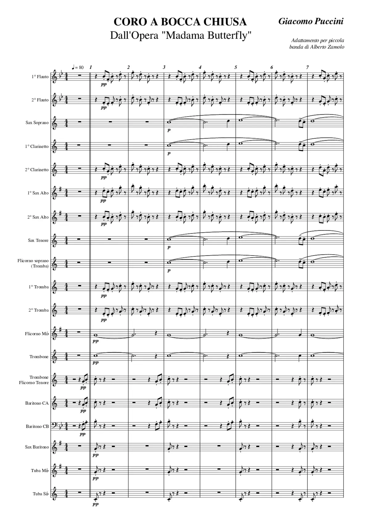 Madama Butterfly SC 74 - Page 1
