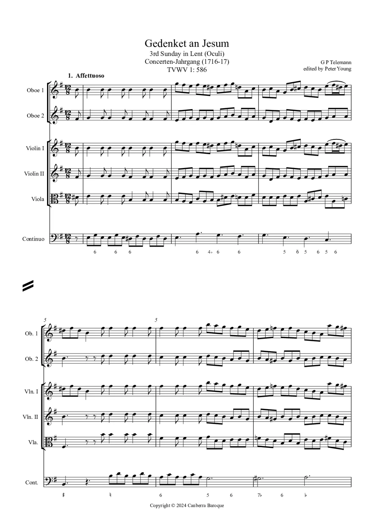 Gedenket an Jesum - Page 1