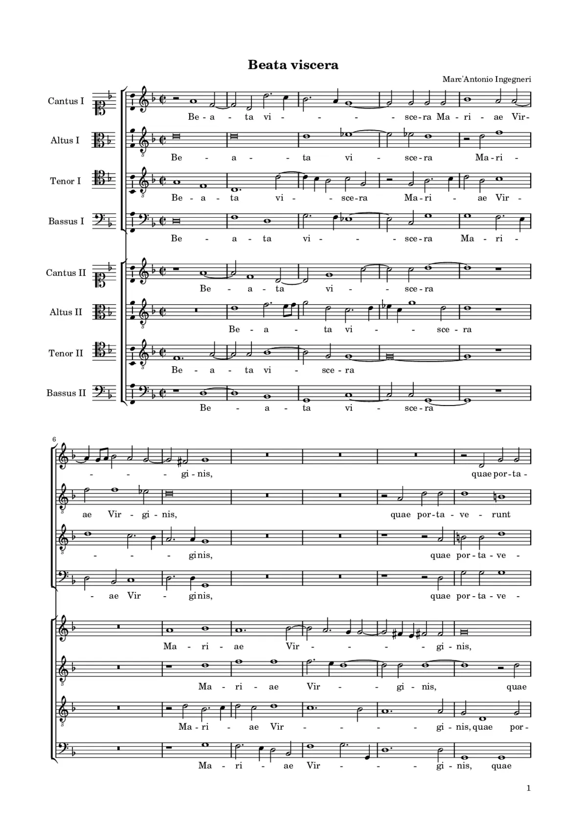 Beata viscera - Page 1