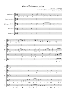 Musica Dei donum optimi