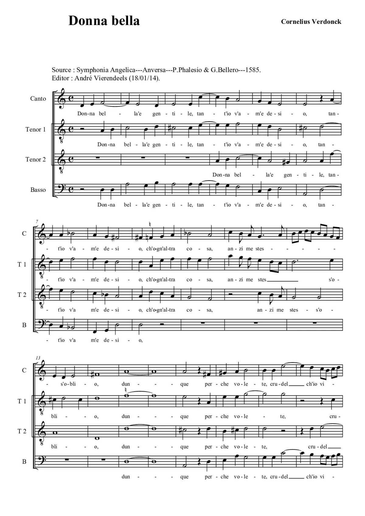 Donna bella - Page 1