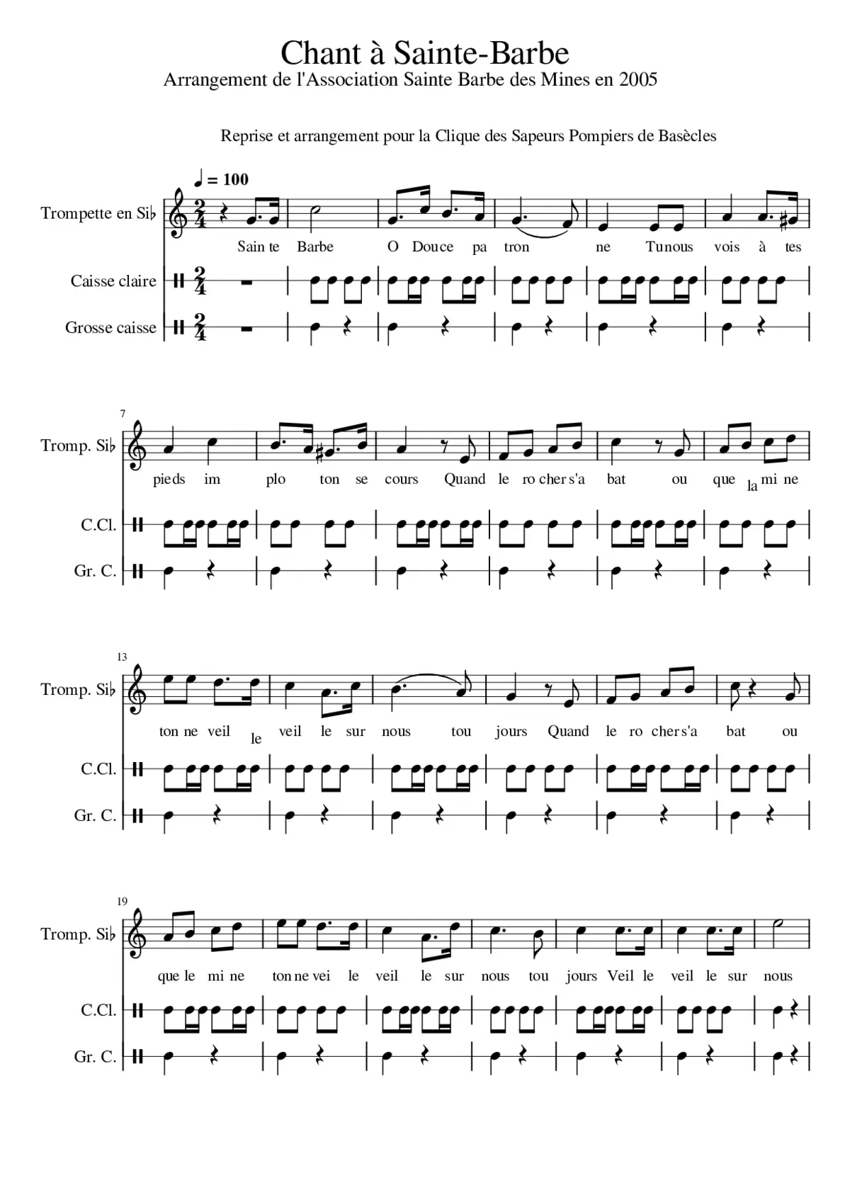 Association Ste Barbe des Mines en 2005 - Page 1