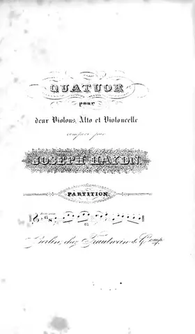 String Quartet in C major