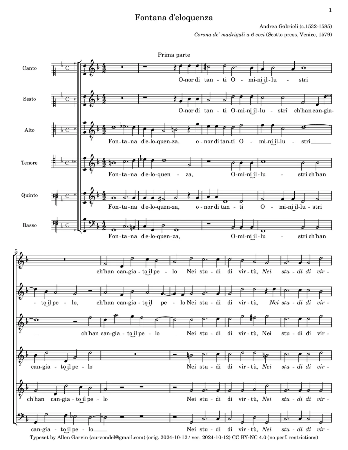 Fontana d'eloquenza - Page 1
