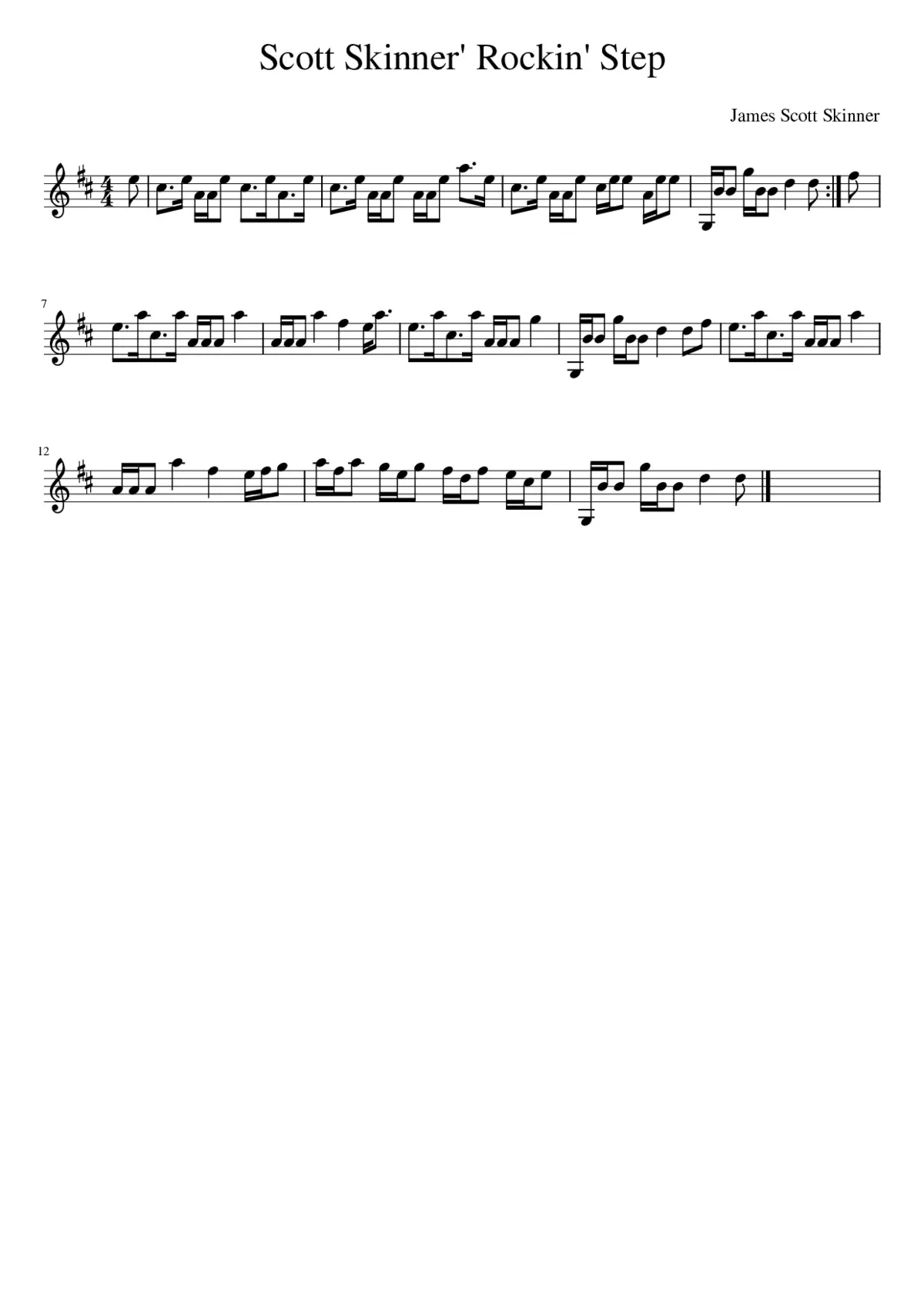 Scott Skinner' Rockin' Step - Page 1