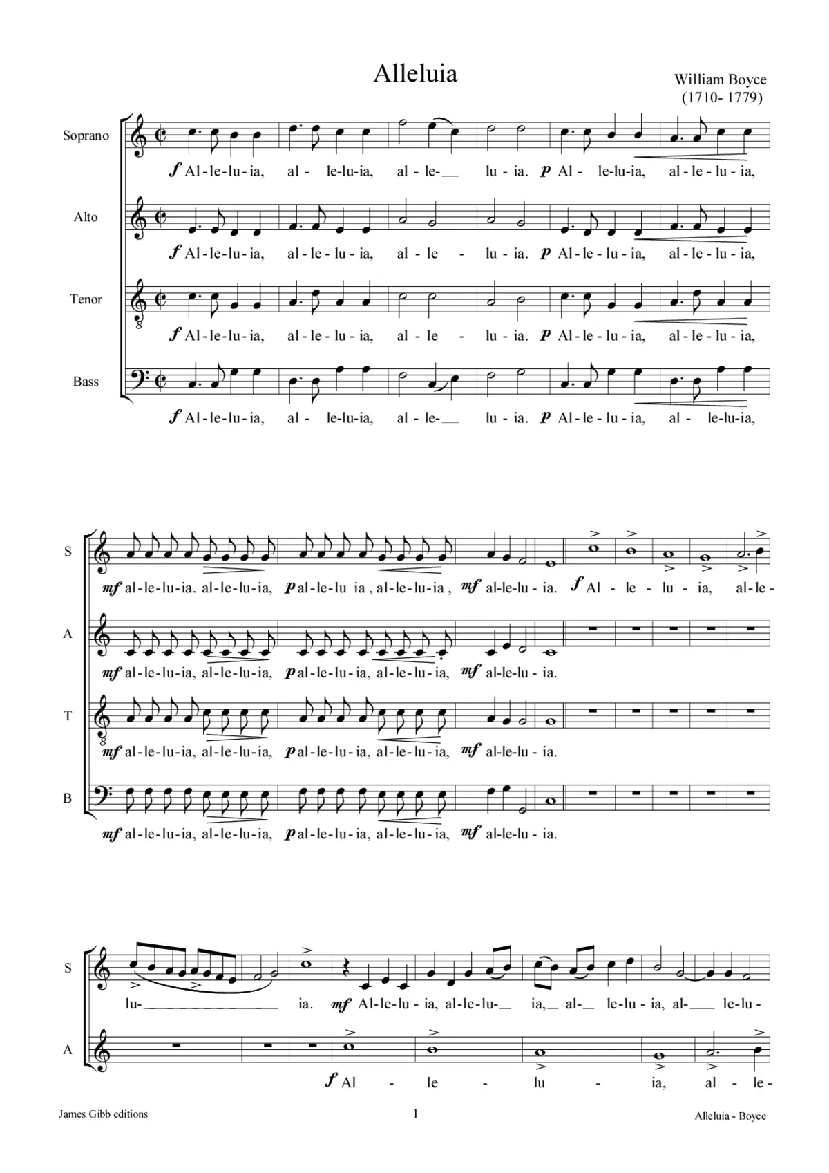 Alleluia - Page 1