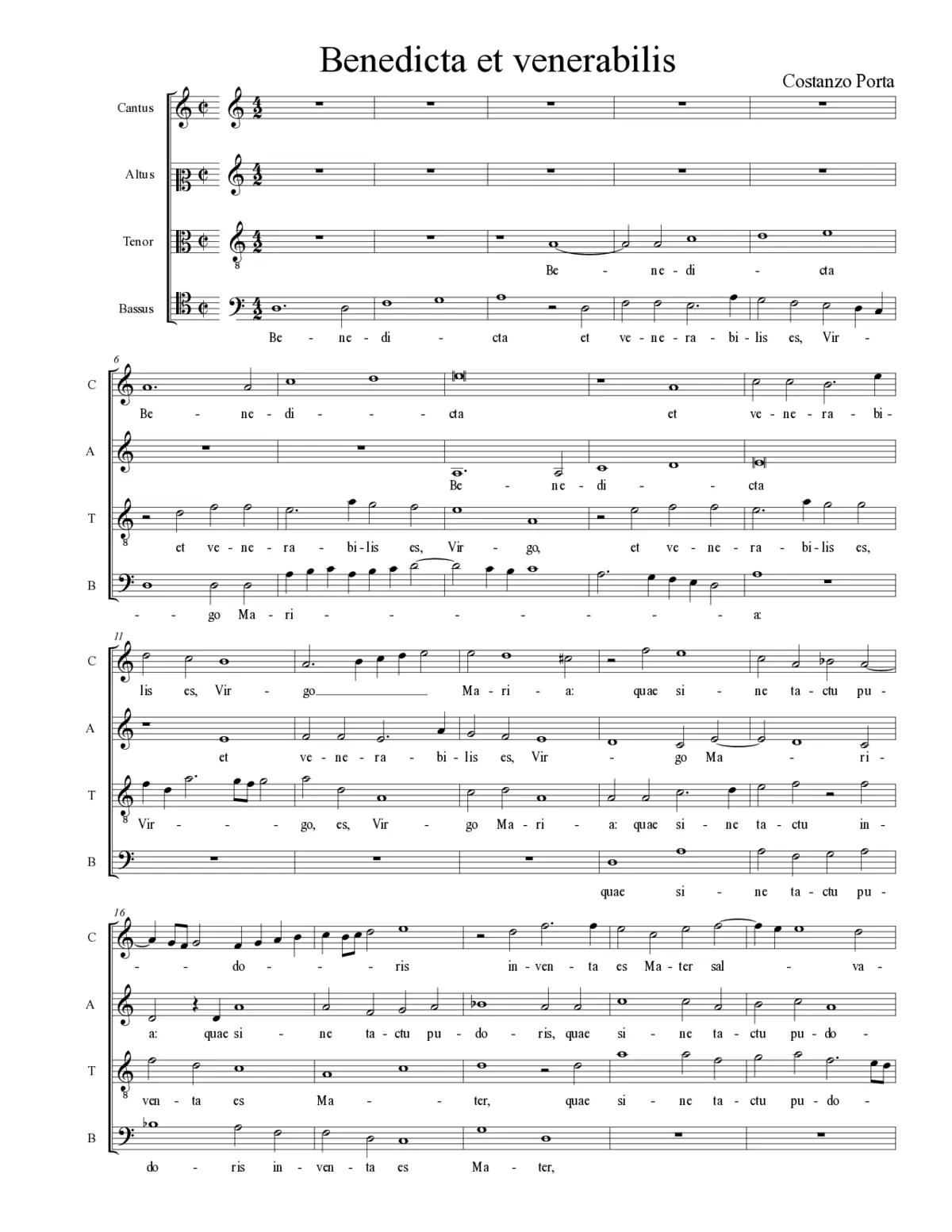 Benedicta et venerabilis - Page 1