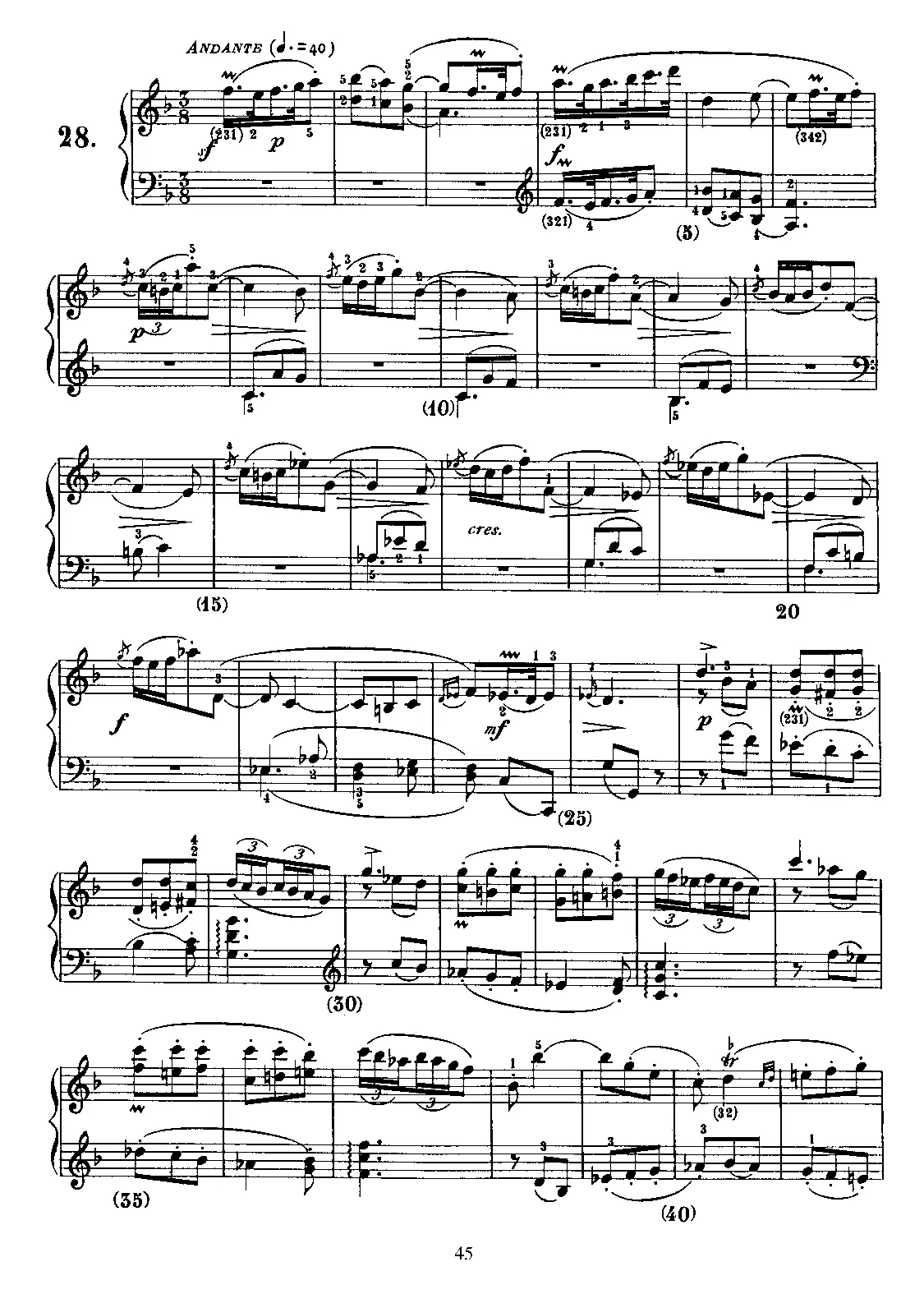 Keyboard Sonata in F major - Page 1