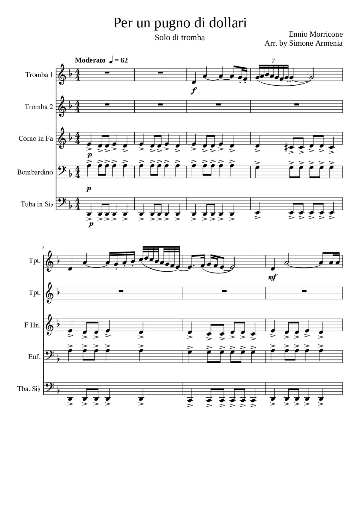 For a Fistful of Dollars (Per un Pugno di Dollari) - Page 1