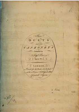 3 Duets and 3 Canzonets