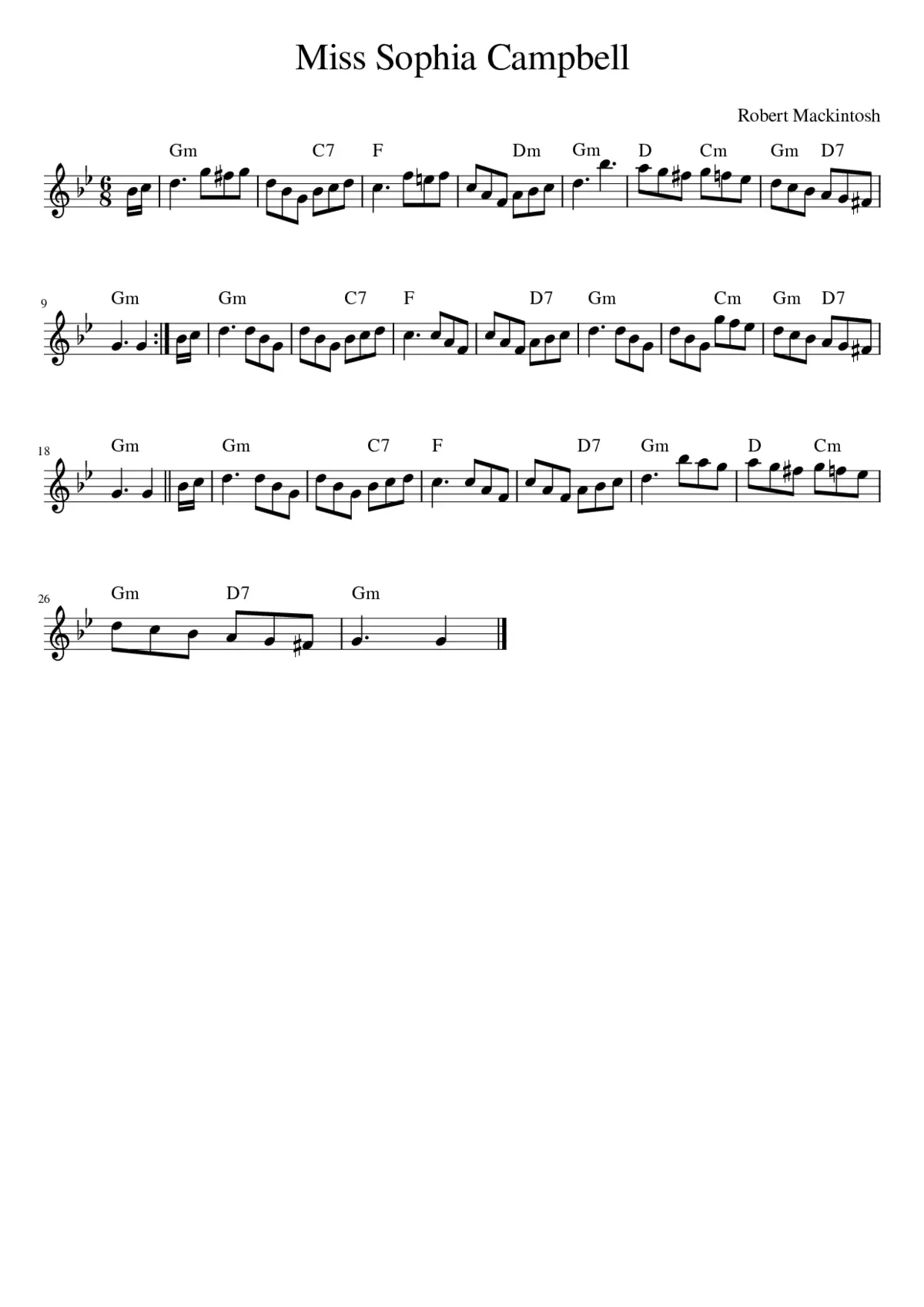 Miss Sophia Campbell - Page 1