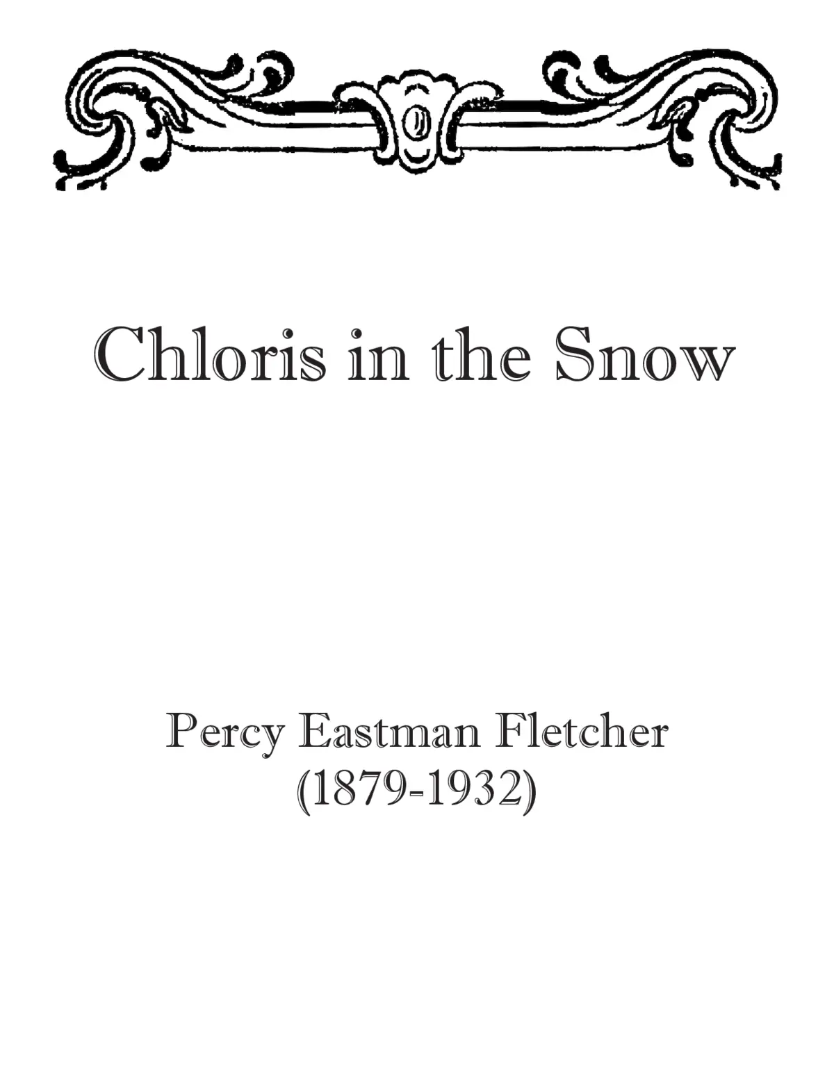 Chloris in the Snow - Page 1