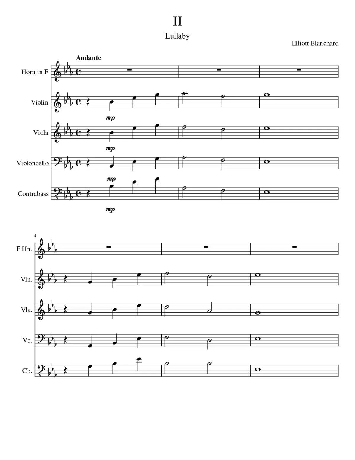 II horn concerto - Page 1