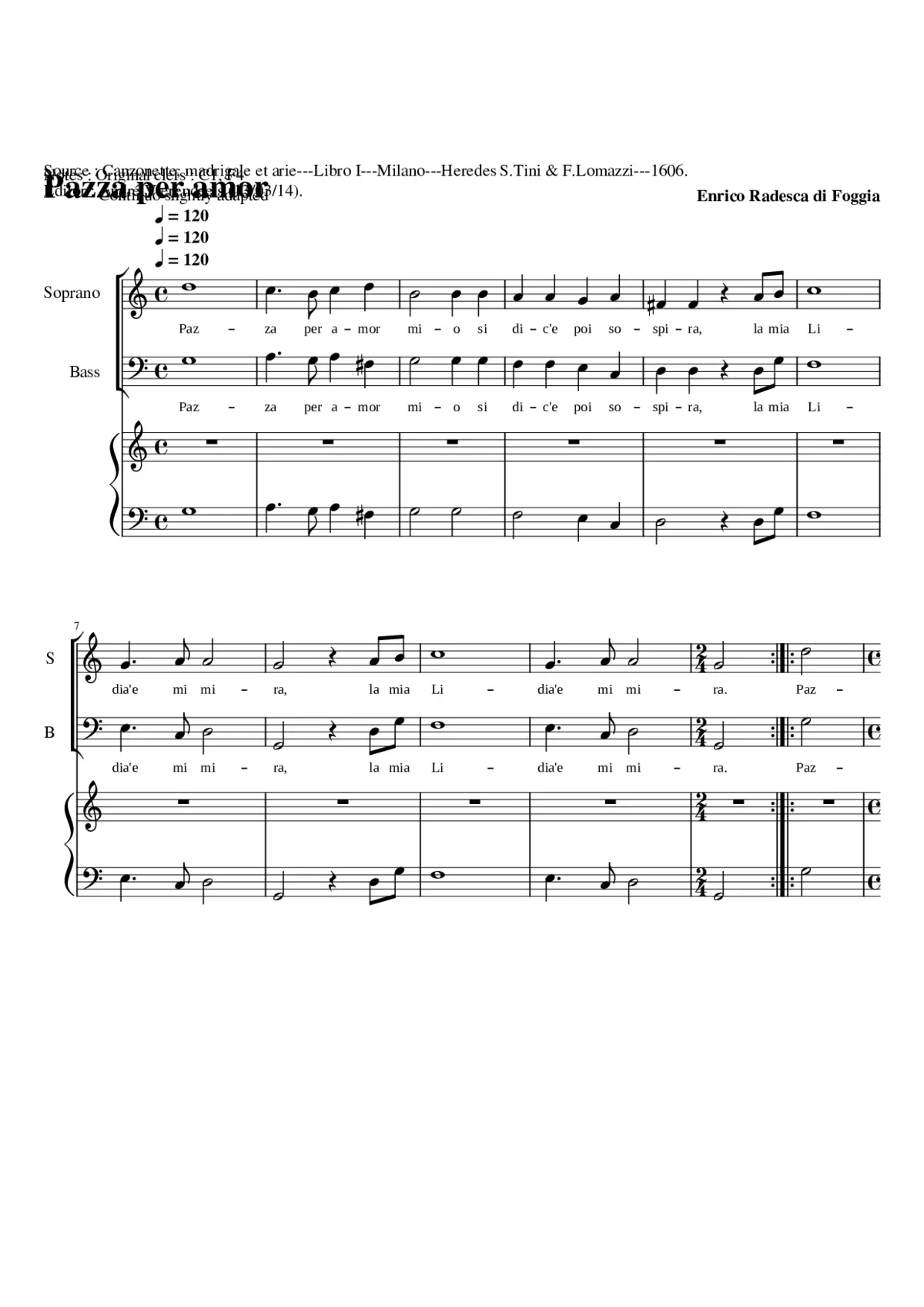 Pazza per amor - Page 1