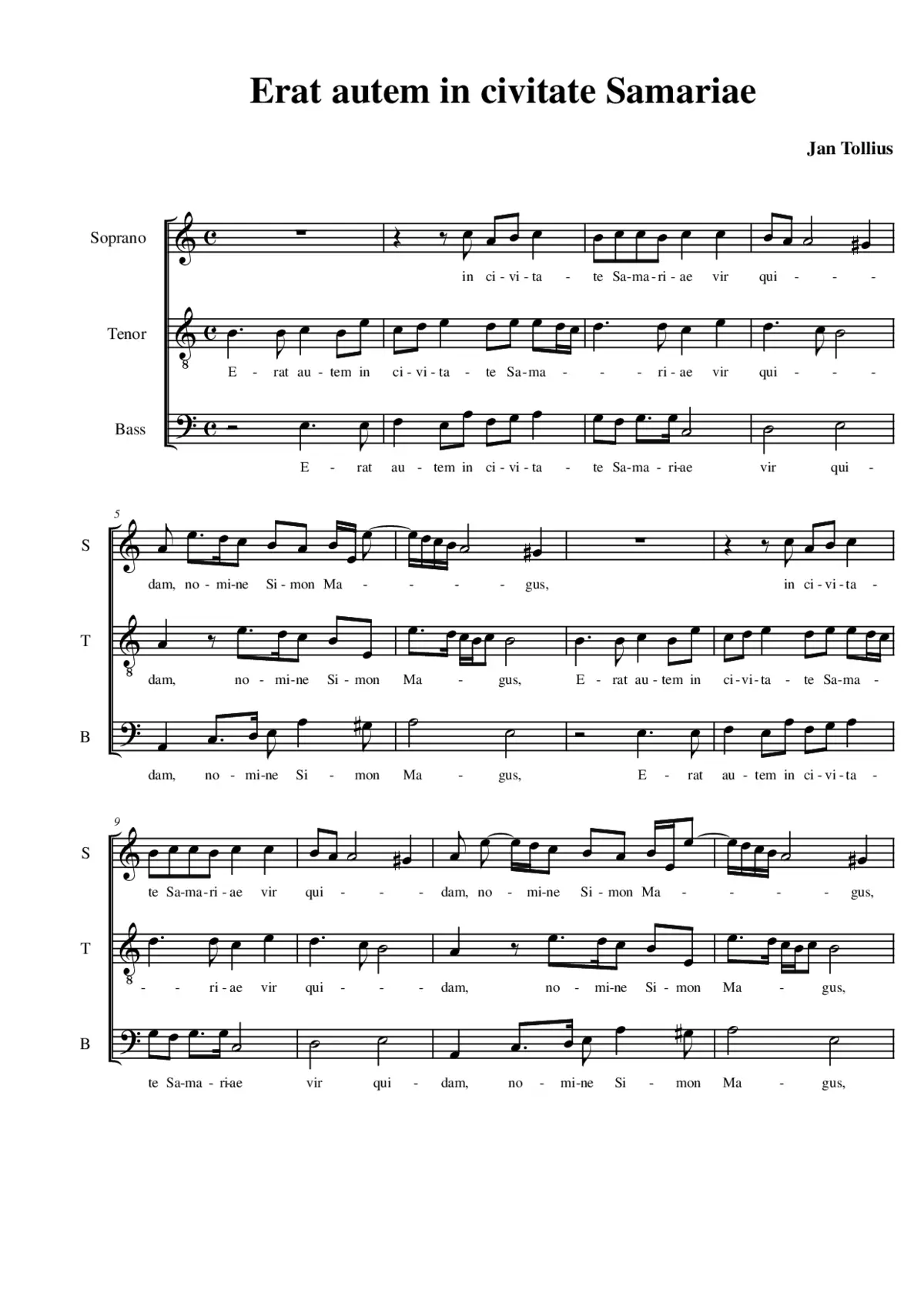 Erat autem in civitate Samariae - Page 1
