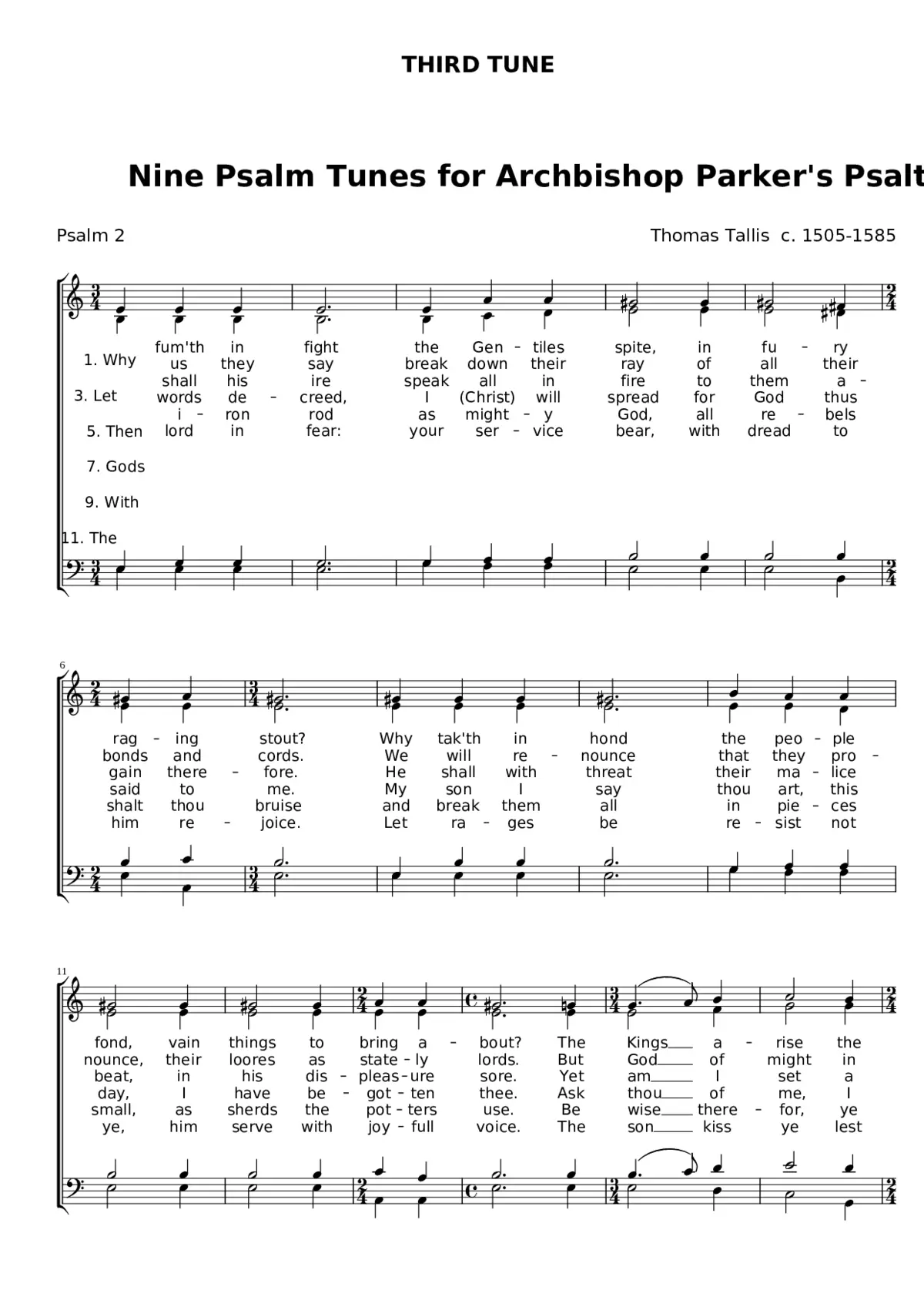 Why fumeth in sight - Thomas Tallis - Page 1