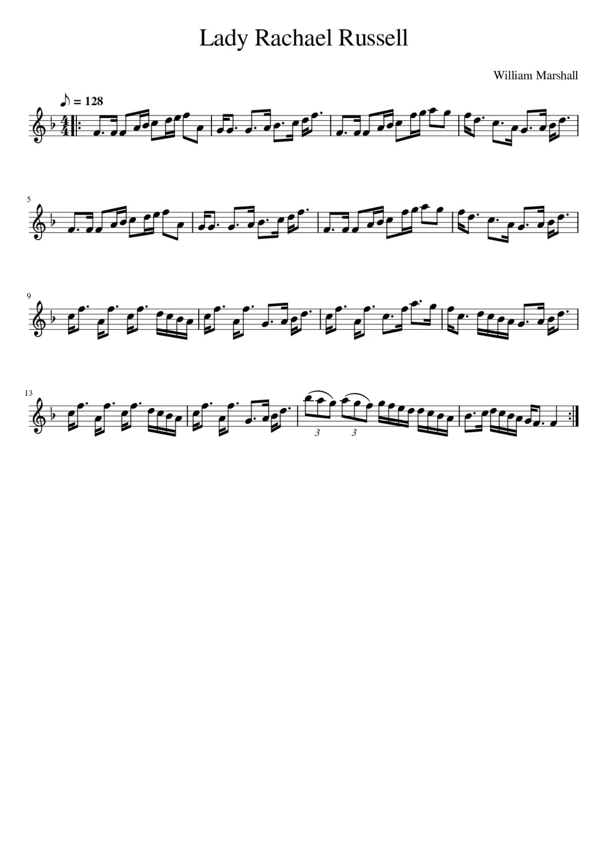 Lady Rachael Russell - Page 1