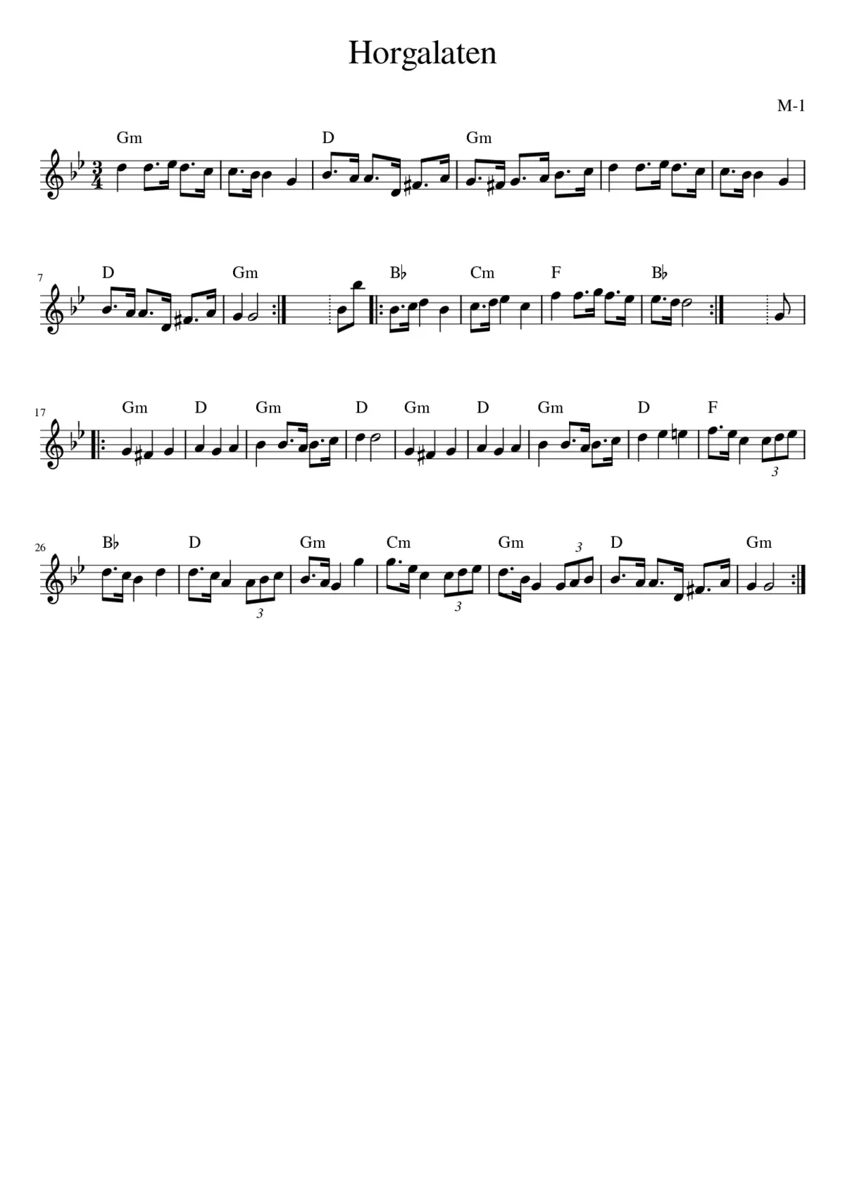 horgalåten - Page 1