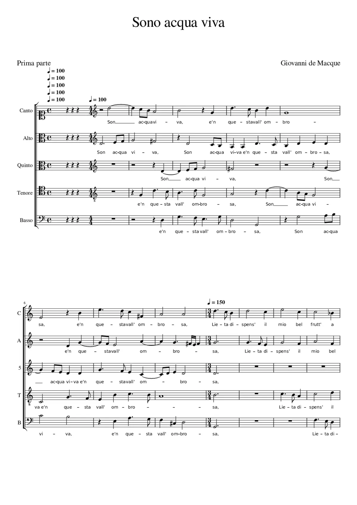 Sono acqua viva - Page 1