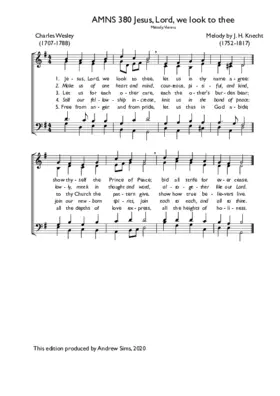 Jesus, Lord, we look to thee