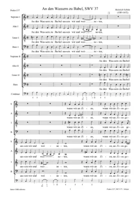 An den Wassern zu Babel (Psalm 137), SWV 37