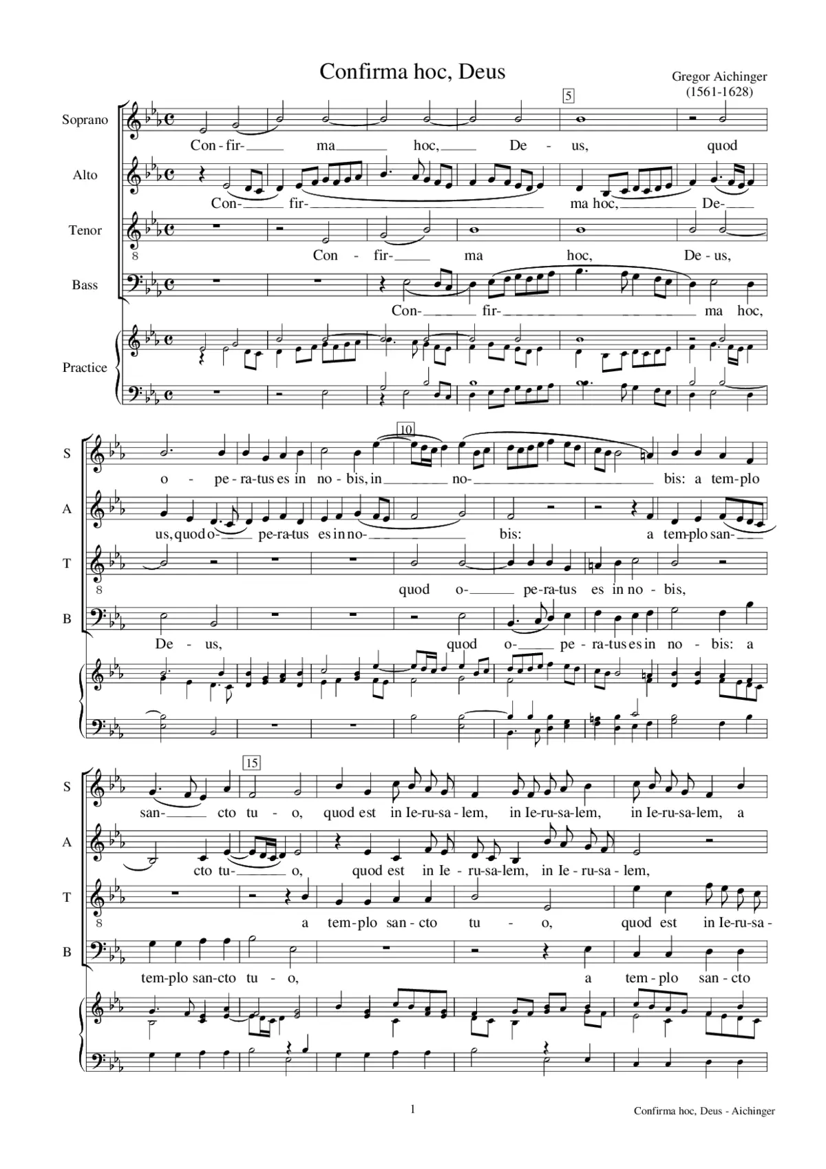 Confirma hoc, Deus - Page 1