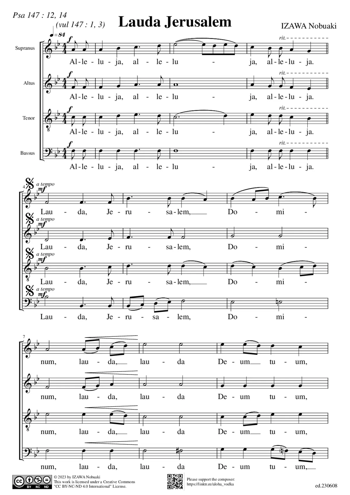 Lauda Jerusalem - Page 1