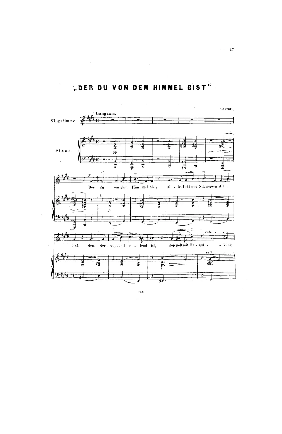 Der du von dem Himmel bist - Page 1