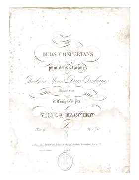 Two Concert Duos for Two Violins