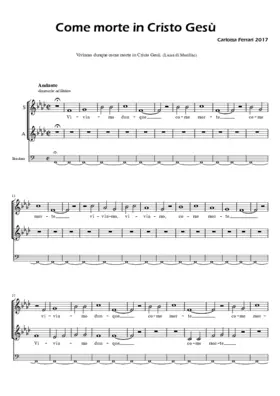 Come morte in Cristo Gesù