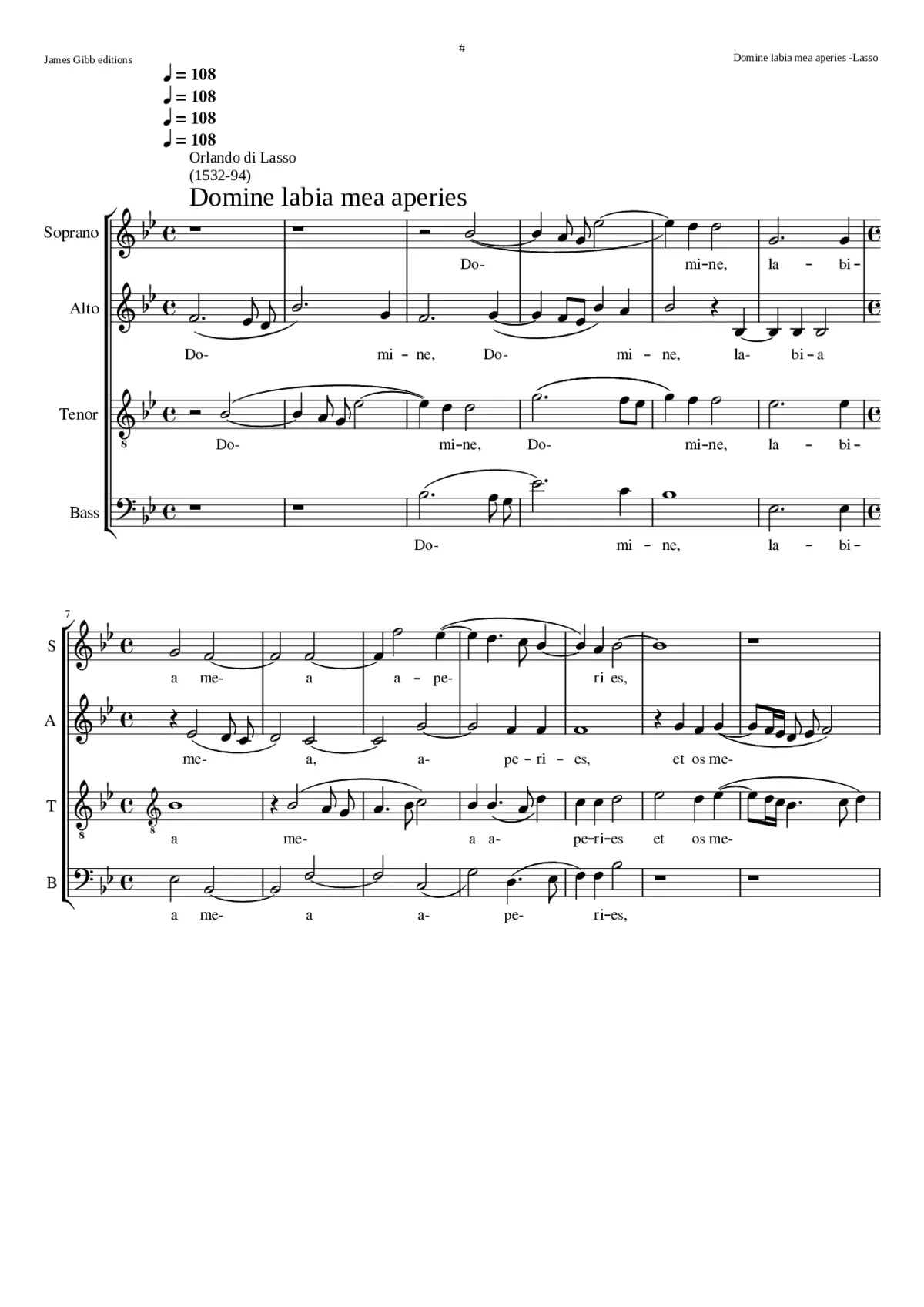 Domine labia mea aperies - Page 1