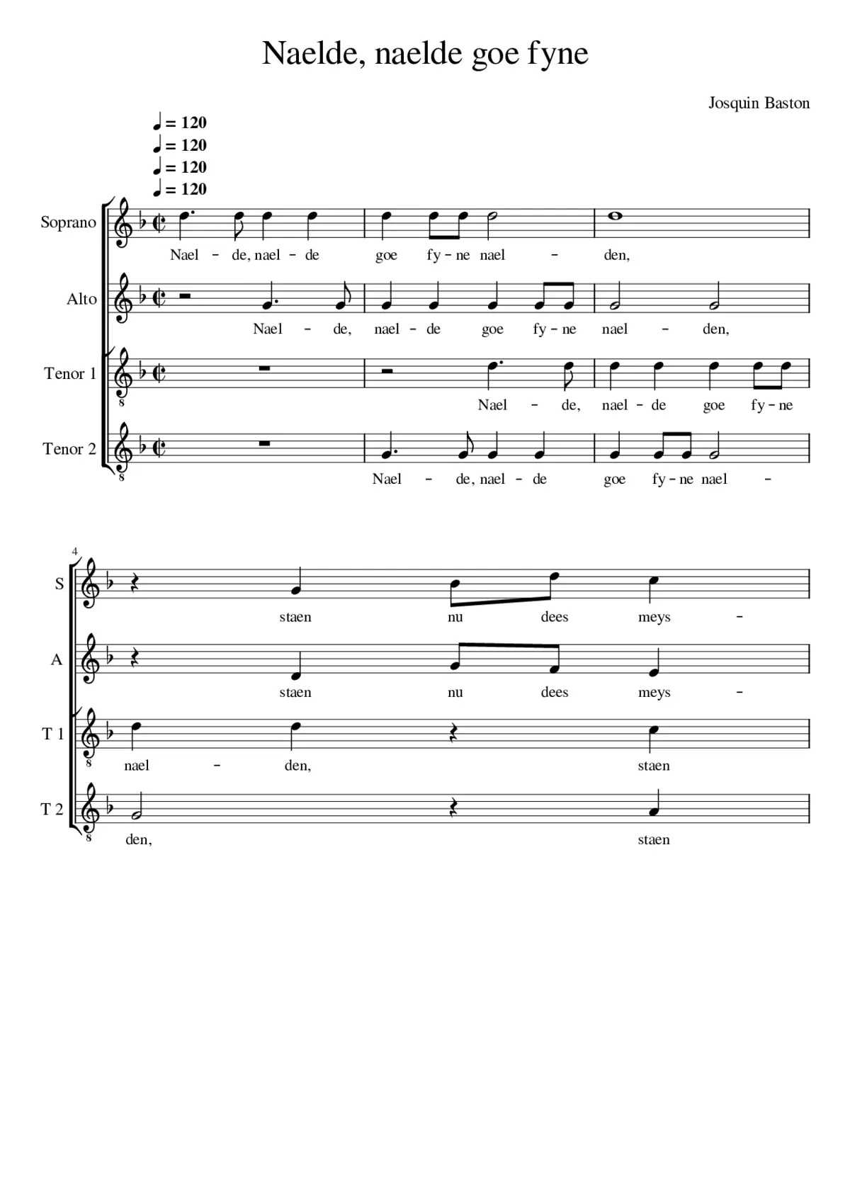 Naelde naelde goe fyne - Page 1