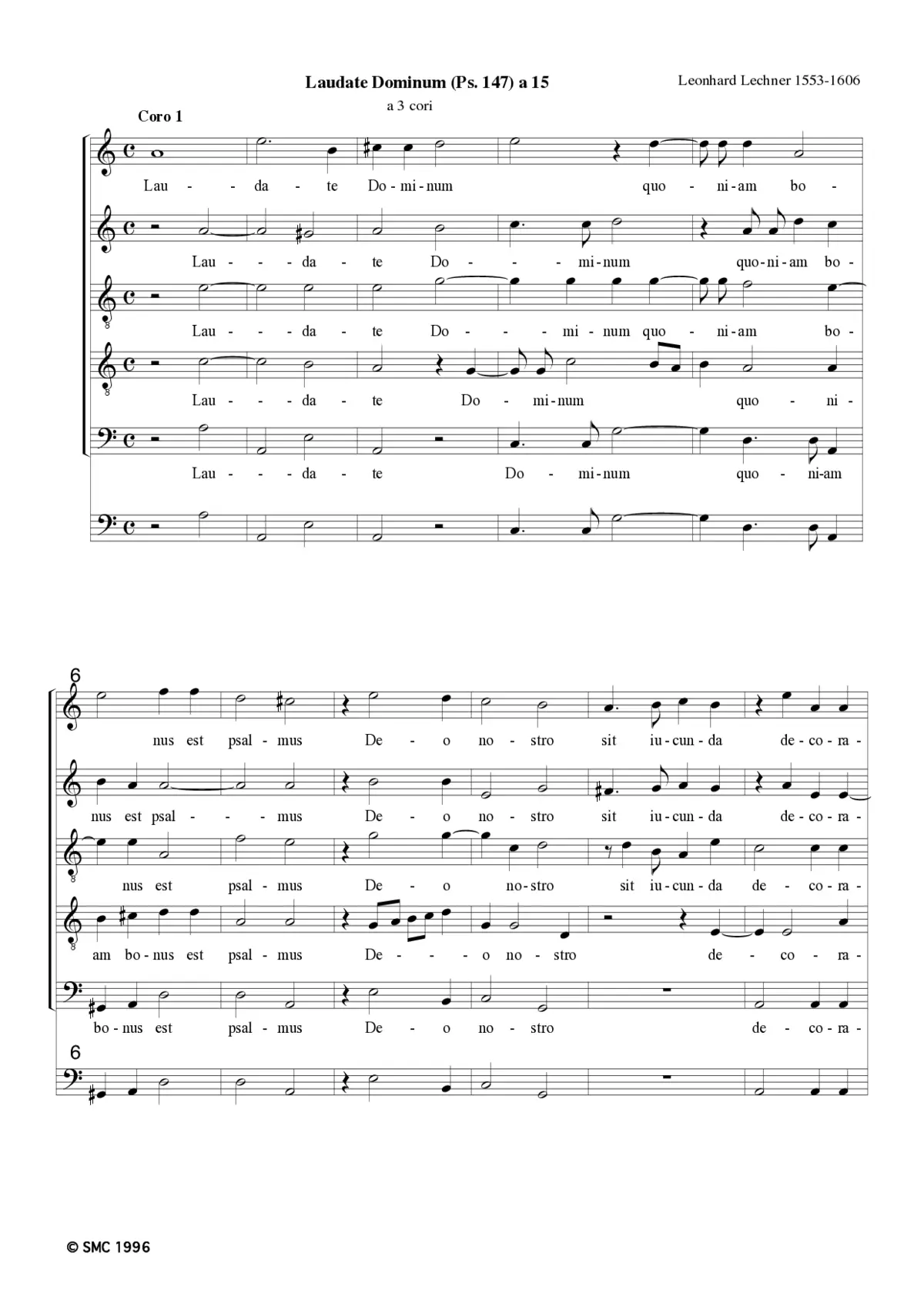 Laudate Dominum (Ps. 147) a 15 - Page 1