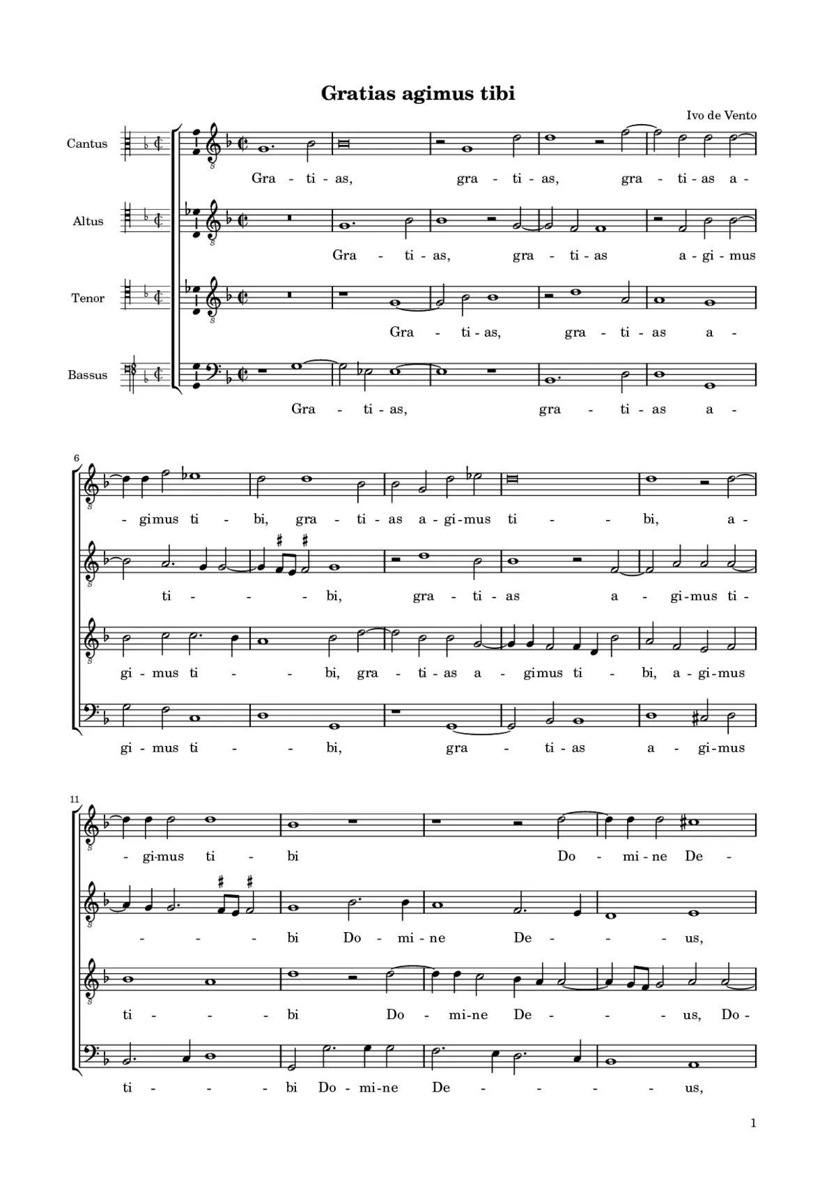 Gratias agimus tibi - Page 1