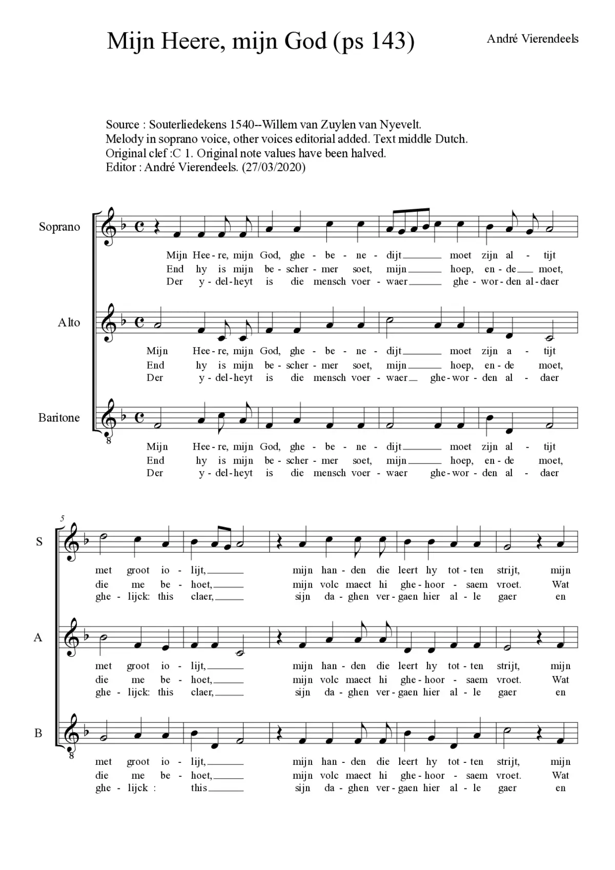 Mijn Heere, mijn God - Page 1