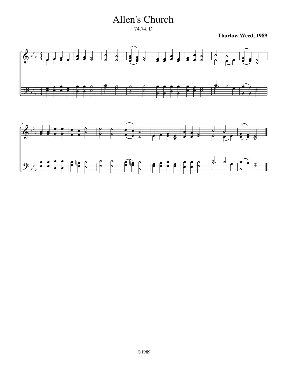 Allen's Church - Page 1