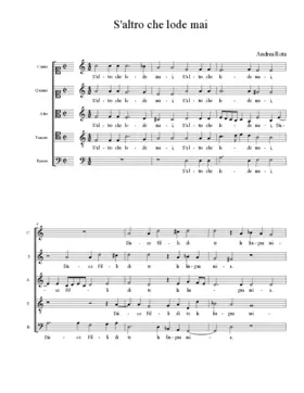 S'altro che lode mai