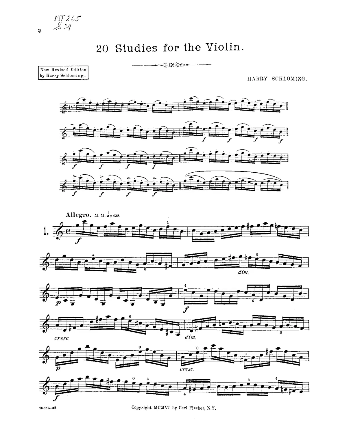 20 Etüden - Page 1
