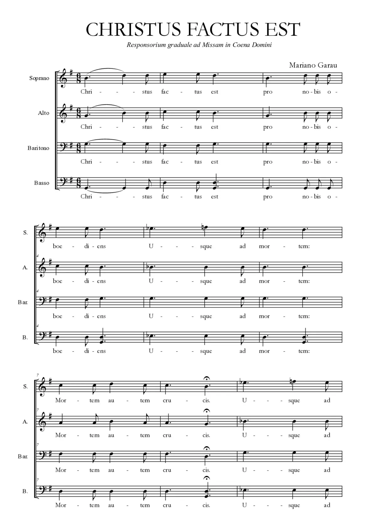Christus factus est II - Page 1