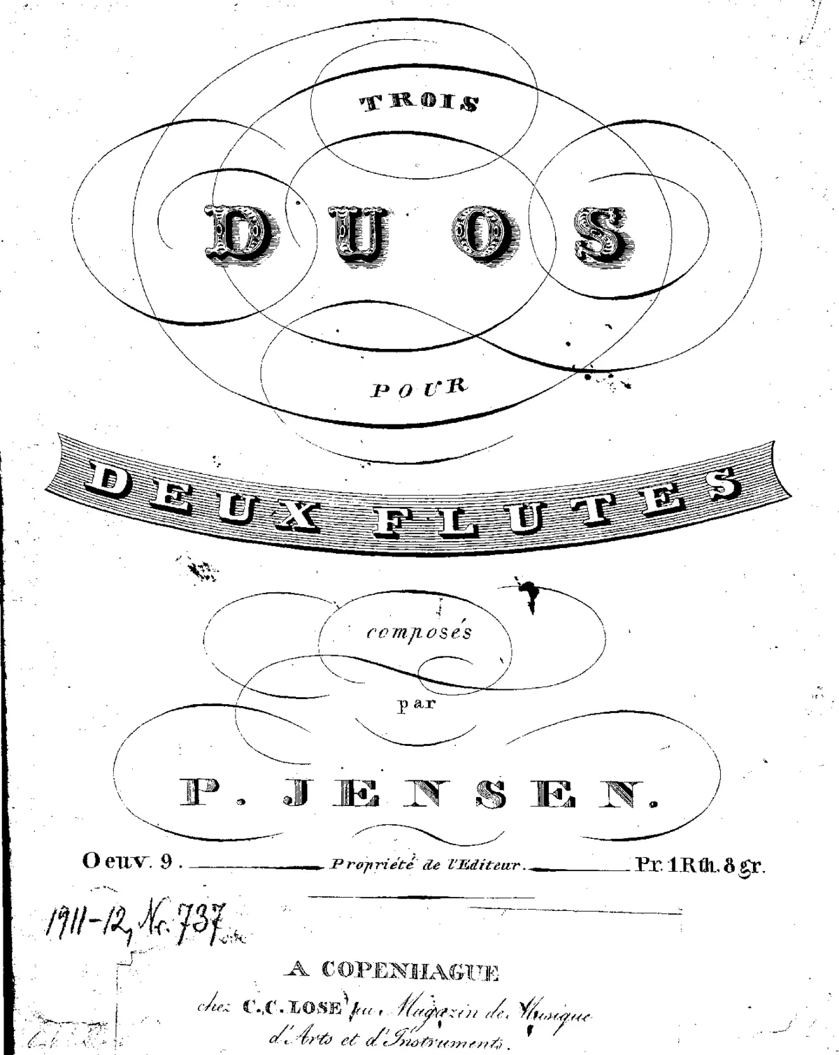 3 Duos for 2 Flutes, Op.9 - Page 1